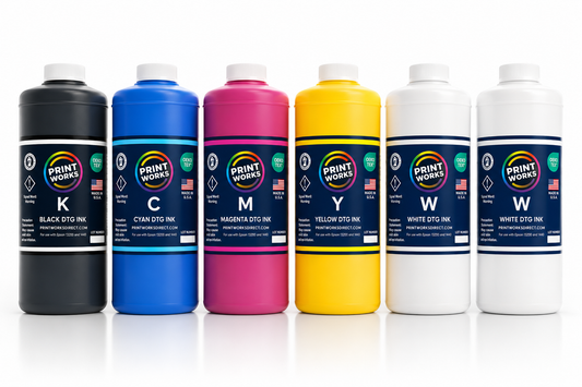Complete DTG Ink Set CMYK+WW